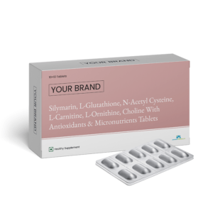 Silymarin, L-Glutathione, N-Acetyl Cysteine, L-Carnitine, L-Ornithine, Choline with Antioxidants & Micronutrients Tablets