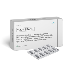 Phosphatidylcholine, L-Ornithine, L-aspartate, Milk Thistle, Choline Bitartrate, Inositol, Niacinamide, Calcium Pantothenate, L-Glutamic acid, Folic Acid, Pyridoxine, Vitamin B1 & Vitamin B12 Tablet