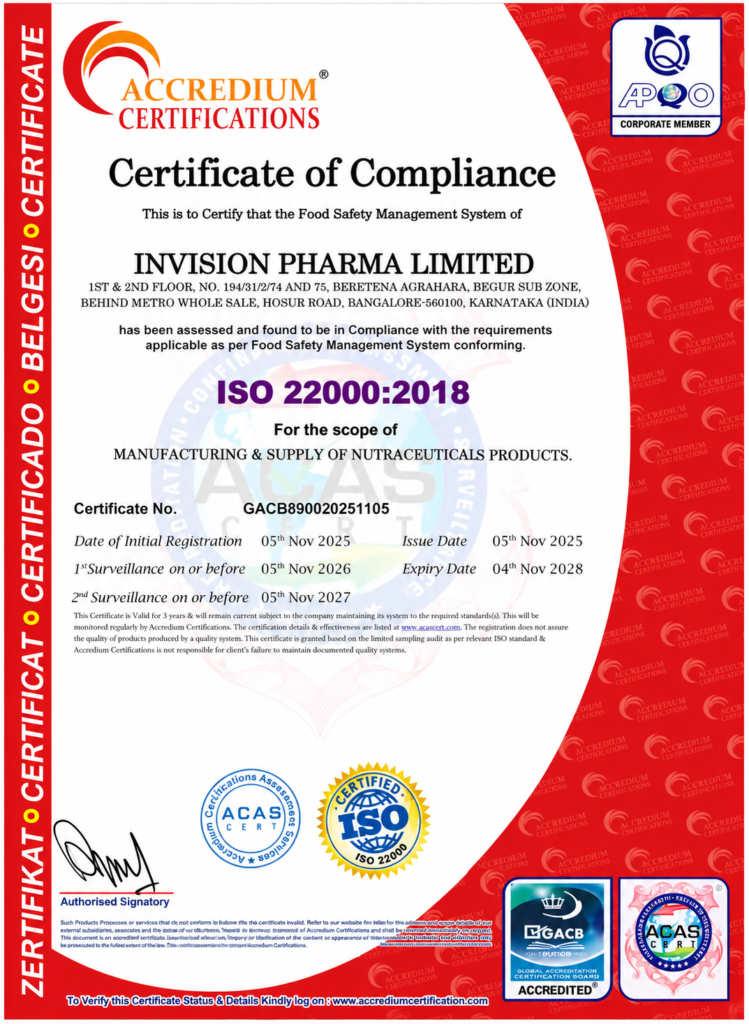 Accredium ISO 22000 Compliance Certificate-4